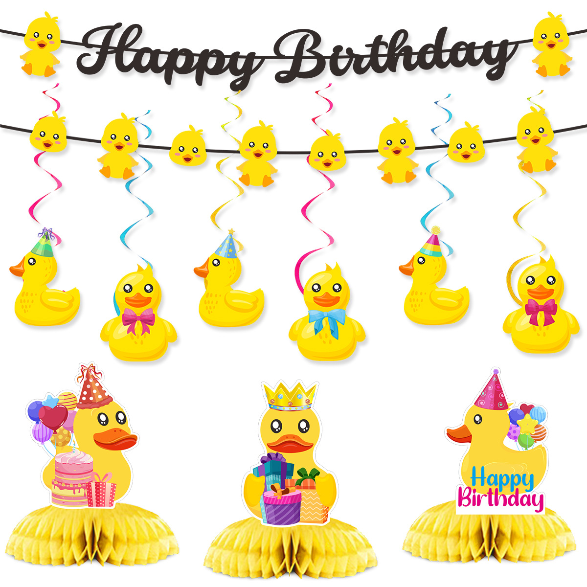 Cute Swim Duck Theme Happy Bir - Baby Products For Summer review and price