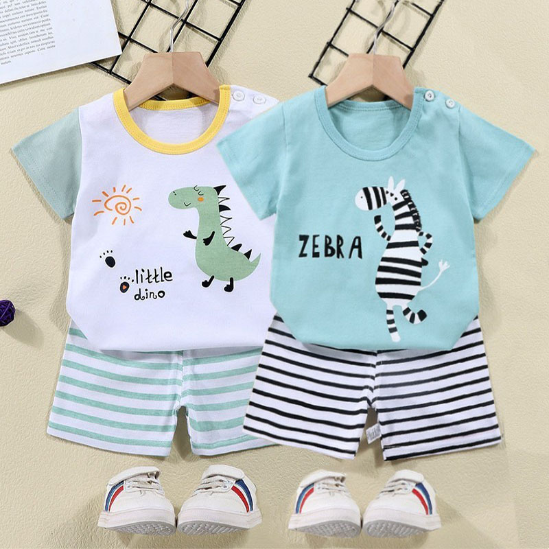 Cotton Tees+Shorts 2-piece Tra - Baby Products For Summer review and price