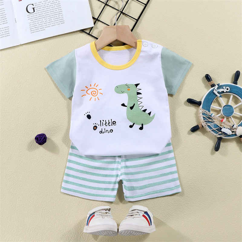 Cotton Tees+Shorts 2-piece Tra - Baby Products For Summer review and price