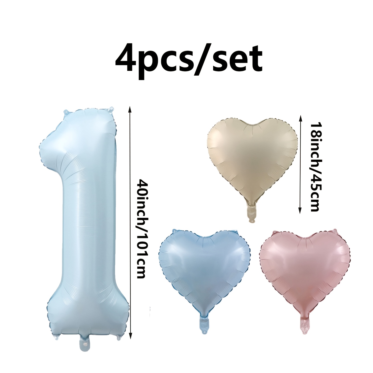 4Pcs Baby Blue Number Birthday - Baby Products Lotion review and price